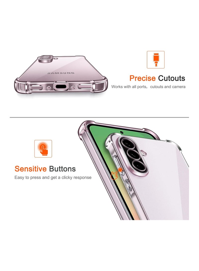 حافظة حماية شفافة  لموبايل سامسونج جالاكسي A56 حافظة حماية رفيعة من البولي يوريثين الحراري المرن الناعم لهاتف سامسونج جالاكسي A56، شفاف - Image 5
