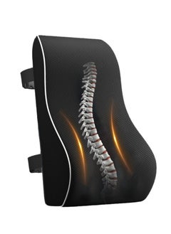 Generic Lumbar Support Pillow for Office Chair Back Support Pillow for Car, Computer, Gaming Chair, Recliner Memory Foam Back Cushion for Back Pain Relief Improve Posture, Mesh Cover Double Adjustable Straps  - Image 1