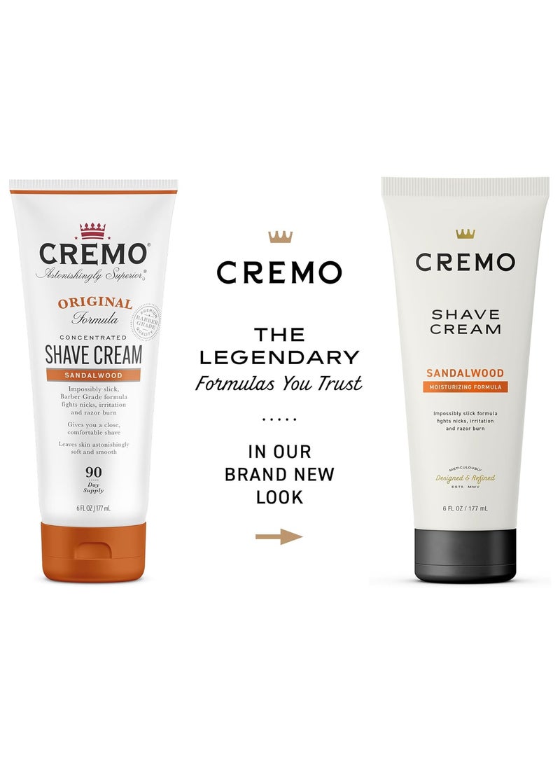 كريمو كريم حلاقة باربر غريد برائحة خشب الصندل، عبوة من قطعتين، 12 أونصة سائلة - Image 2