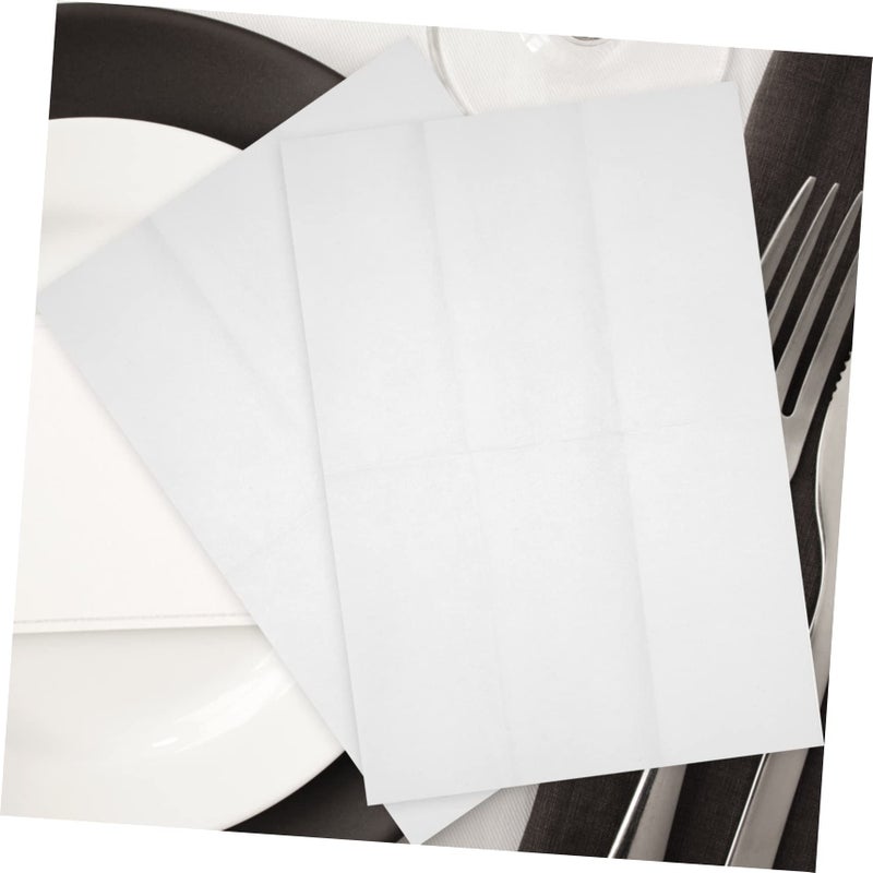 100 Pack White Disposable Napkins For Weddings Parties Events And Gatherings Decorative Table Setting - Image 4