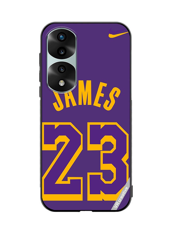 VR CREATIVE Protective Case Cover For Honor 70 Pro James 23 Purple Design Multicolour - Image 1