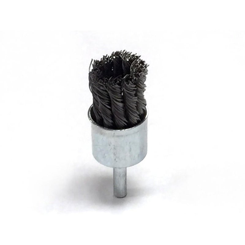 5pcs Carbon Steel Knot Wire Brush Set 14 Shank Drill Attachment for Paint Removal Cleaning Deburring - Image 4