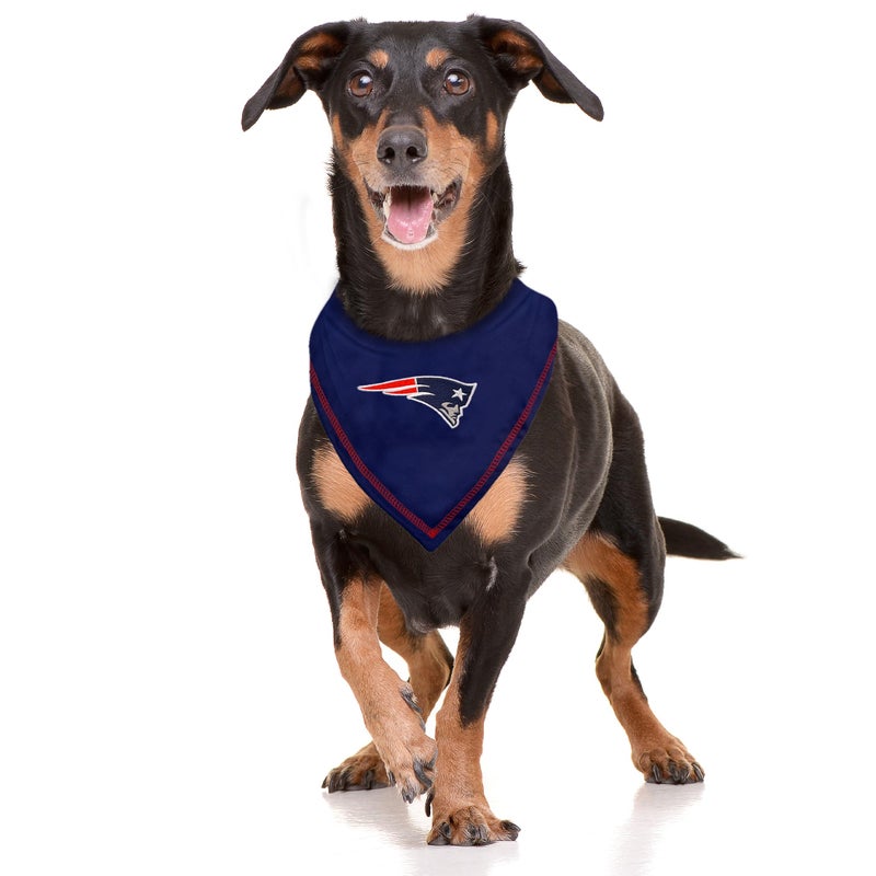 Pets First NFL New England Patriots TIE Dog Bandana, Small/Medium. Ultimate Game-Day, Party Scarf Bib for Pet Cat Dog (NEP-3550-S-M) - Image 3