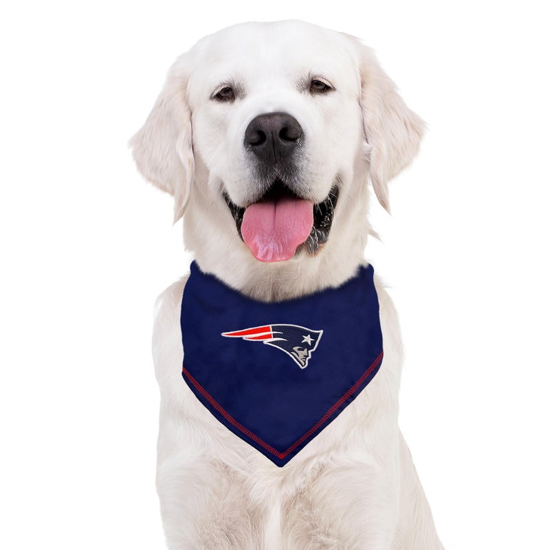 Pets First NFL New England Patriots TIE Dog Bandana, Small/Medium. Ultimate Game-Day, Party Scarf Bib for Pet Cat Dog (NEP-3550-S-M) - Image 5