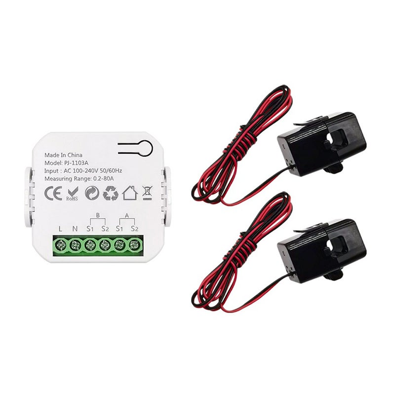 Tuya WiFi Energy Switch Multifunction Power Voltage Current Meter Mobilephone APP Real-time Power Statistics Daily Monthly Total Power Consumption Querying with Power Setting Function - Image 2