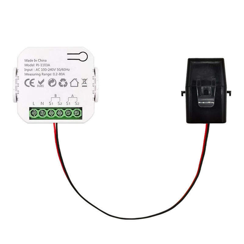 Tuya WiFi Energy Switch Multifunction Power Voltage Current Meter Mobilephone APP Real-time Power Statistics Daily Monthly Total Power Consumption Querying with Power Setting Function - Image 1