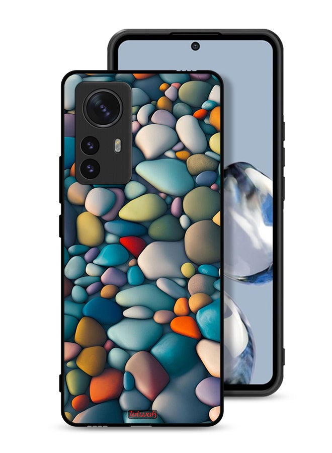 Tolwak Xiaomi 12 Protective Case Cover Stones Abstract Pattern - Image 1