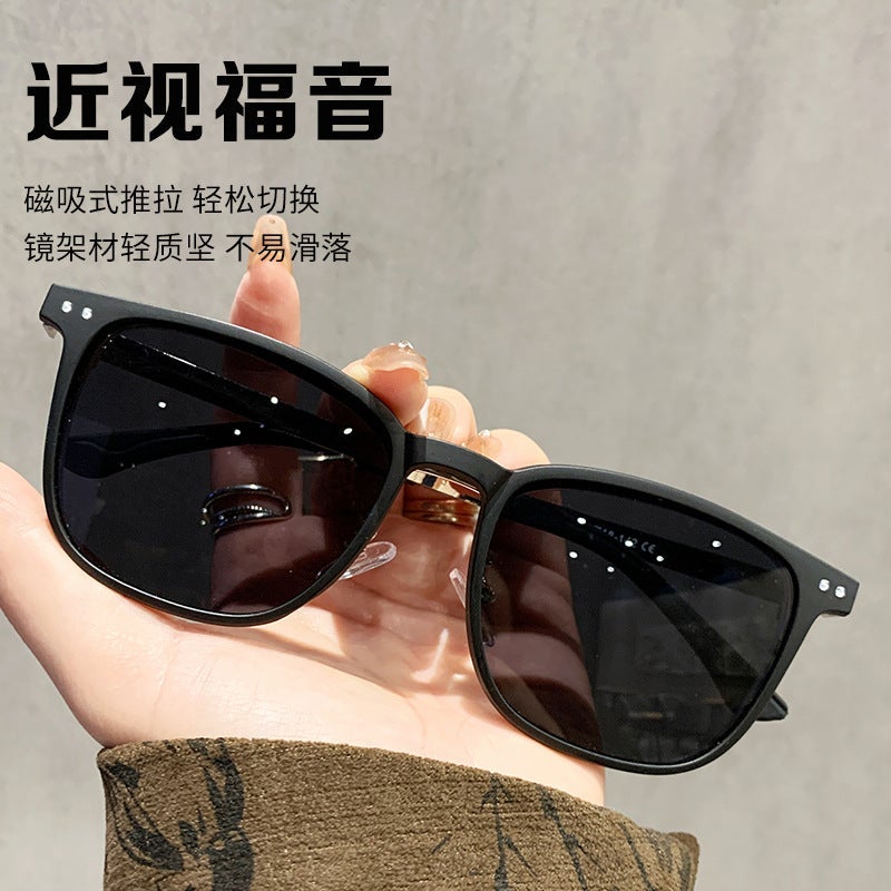 نظارات مغناطيسية إطار نظارات معدني Tr90 نظارات شمسية قابلة للتثبيت للرجال والنساء نظارات شمسية صيفية مضادة للأشعة فوق البنفسجية - Image 4