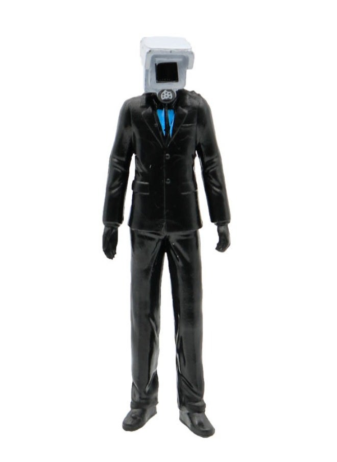 6-Piece Skibidi Toilet Action Figure Set, Sound Man/TV Man/Monitor Man/Toilet Man Model Statue Figure Toy, for Desktop Decorations/Collectibles, Gifts for Fans, Friends, 0.18kg  - Image 3