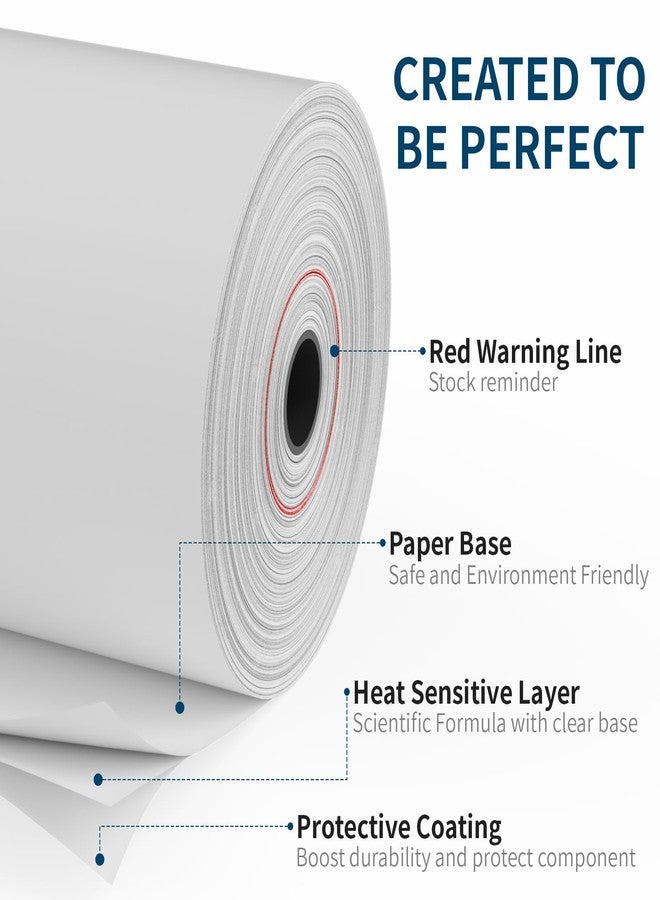 NefLaca Thermal Receipt Paper 3 1/8 x 119 Receipt Paper Cash Register POS Receipt Paper 10 Rolls - Image 3