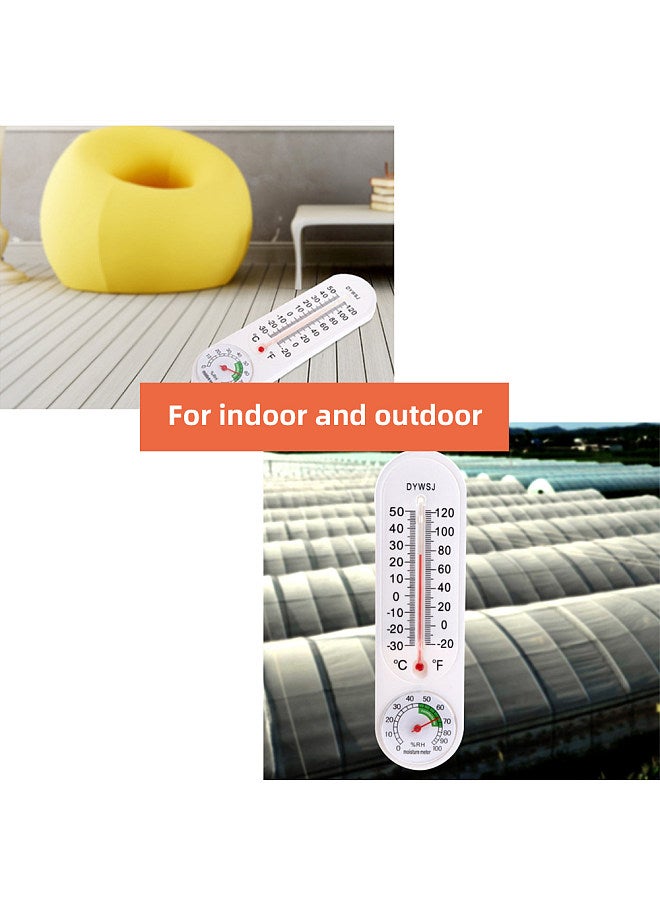Generic Indoor Vertical Thermometer Hygrometer Wall-mounted Household Greenhouse Temperature and Humidity Meter for Room Temp - Image 5