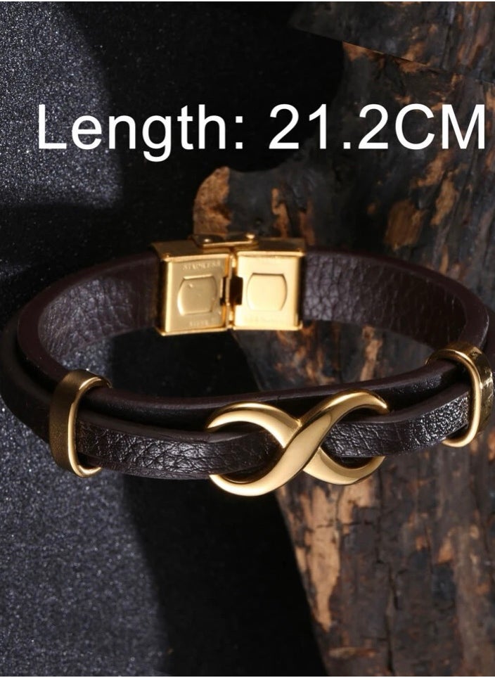 Luxury Concept - Elegant High Quality Of PU Leather Bracelet For Men - Image 1