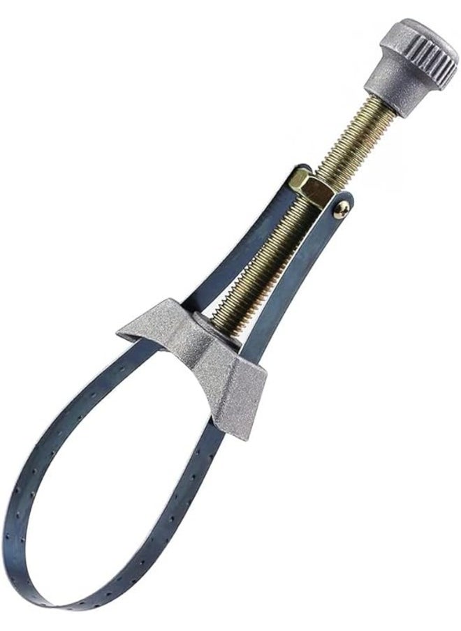 BISSO - Oil Filter Removal Tool, Universal Oil Filter Strap Wrench, Metal Band Adjustable to Grip Unscrew Oil Filters of Cars, Motorcycles, Trucks, Lawn Mower - Image 1