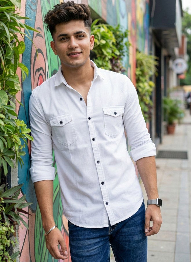 BADLAND Men Classic Casual Shirt - Image 1