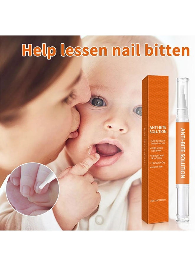 ISSUWEN Anti-Bite Solution-Stop Biting Pen, Nail Biting Treatment for Kids Quick Dry Nail, Biting Prevention, Polish Nail Repair for Damaged Nails Care - Image 2