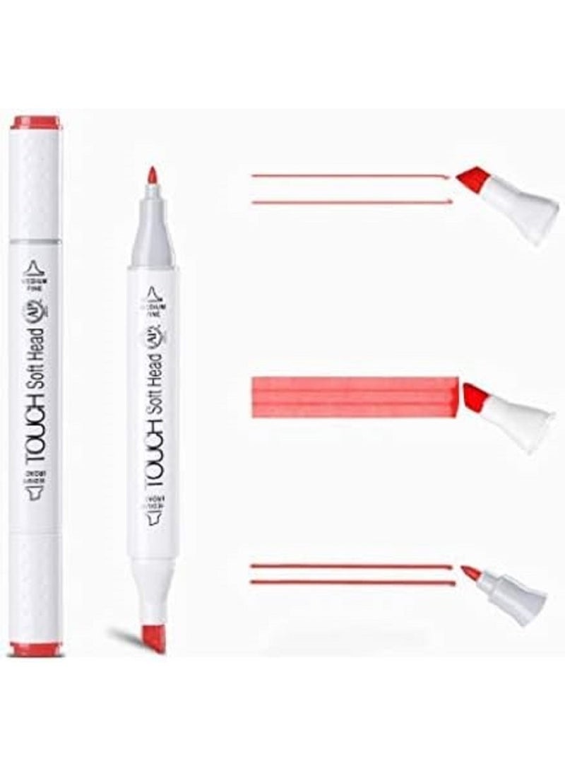 سوبيريور مجموعة أقلام تلوين فنية فائقة الجودة بـ 36 لونًا، برأسين عريض ودقيق، مع علبة تخزين من البولي بروبيلين، مناسبة للأطفال والطلاب والفنانين المحترفين والمصممين للرسم والتلوين والتخطيط - Image 4