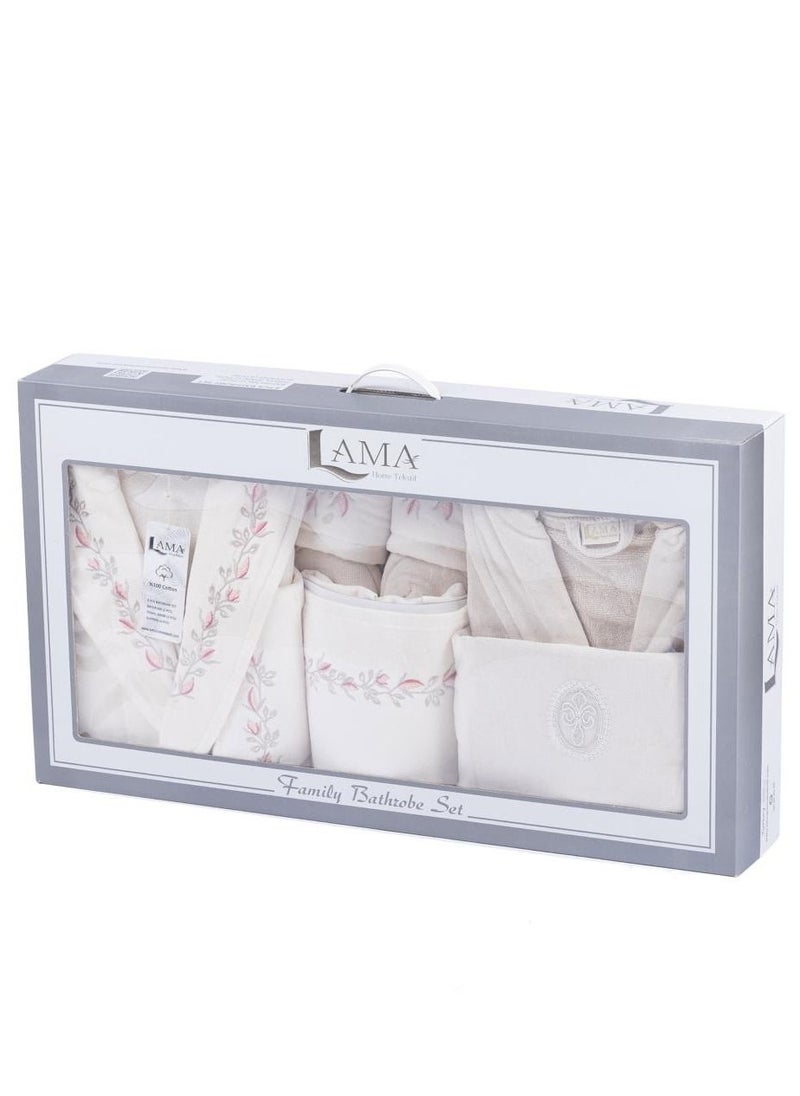 LAMA Home Tekstil - Set Bath Robe Beige Double - Image 1