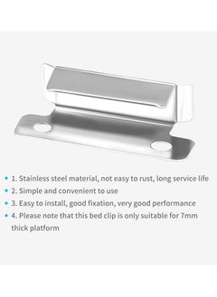 SYOSI 8 Pcs Ender 3 Glass Bed Clips Clamp 3D Printer 7mm Stainless Steel Silver Bed Clips Clamp for Ender 3 Series Ender 5 Series CR-10 Series Heated Bed Platform  - Image 5