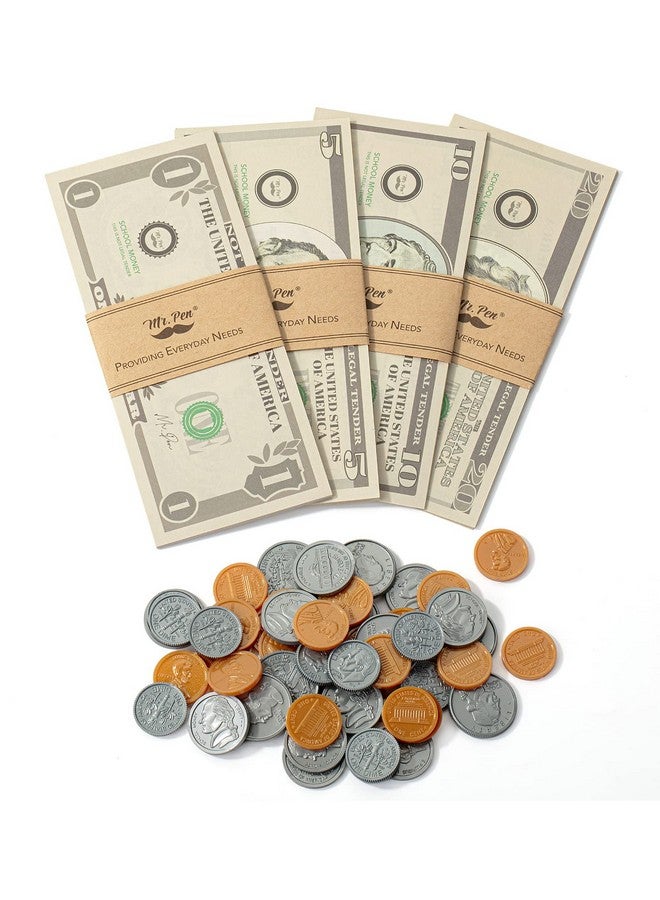 مستر. بين السيد بن - نقود لعب للأطفال، ١٥٠ قطعة، للأعمار من ٣ سنوات فما فوق، نقود لعب، ألعاب نقود، نقود مزيفة للأطفال، نقود وهمية، تعلم الأطفال النقود، نقود لعب للأطفال، نقود واقعية، نقود مزيفة، عملات معدنية للأطفال - Image 1