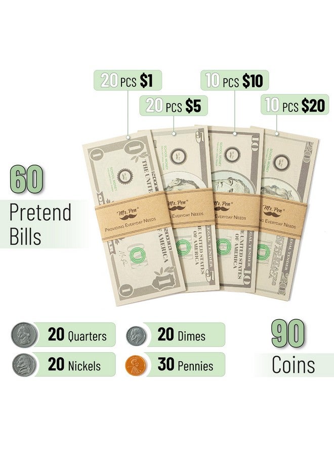 مستر. بين السيد بن - نقود لعب للأطفال، ١٥٠ قطعة، للأعمار من ٣ سنوات فما فوق، نقود لعب، ألعاب نقود، نقود مزيفة للأطفال، نقود وهمية، تعلم الأطفال النقود، نقود لعب للأطفال، نقود واقعية، نقود مزيفة، عملات معدنية للأطفال - Image 2