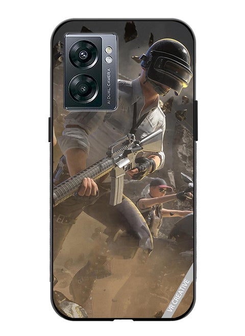 Protective Case Cover For Oppo A57 5G Pubg Design Multicolour