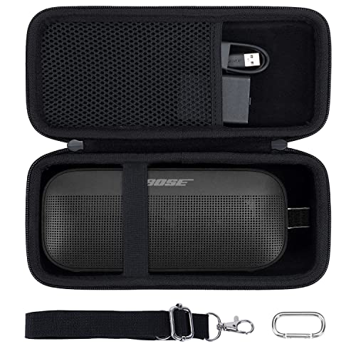 co2CREA Hard Travel Case Replacement for Bose New SoundLink Flex 2nd Gen/Bose SoundLink Flex Bluetooth Portable Speaker (Black Case) - Image 1