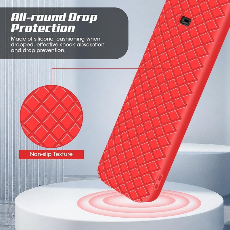 Winceed MR25GA Magic Remote Cover [Anti-Slip] Protective Silicone Case for LG MR25GA Remote Compatible with 2025 LG OLED Smart TV Series Remote (Red) - Image 4