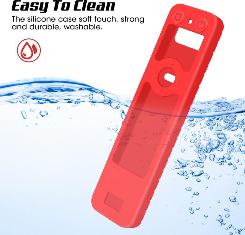 Winceed MR25GA Magic Remote Cover [Anti-Slip] Protective Silicone Case for LG MR25GA Remote Compatible with 2025 LG OLED Smart TV Series Remote (Red) - Image 5