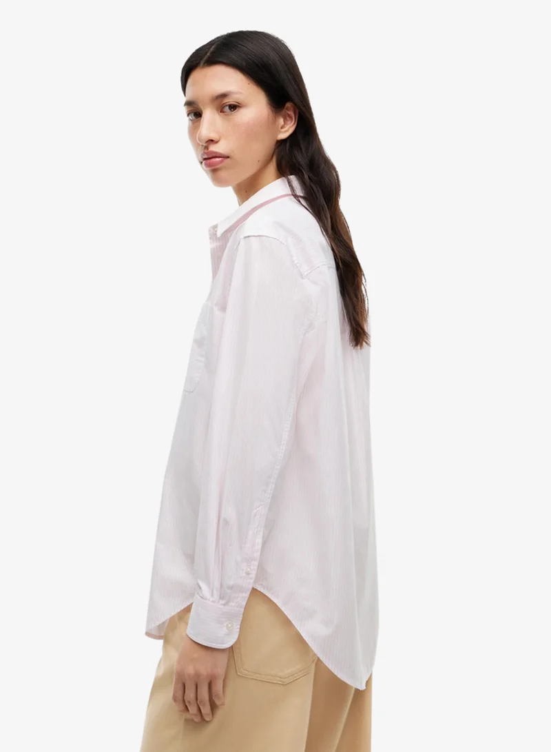 Tommy Jeans Relaxed Fit Yarn Dyed Poplin Shirt