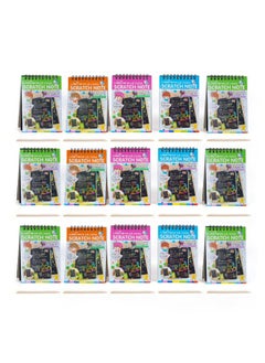 Generic EXYNIDA Smart Play Birthday Return Gifts for Kids Scratch Book Set, Fun and Creative Return Gifts for Kids Party, Magic Books for 3-12 Years, Multicolor. Includes complimentary Stencil (15) 
