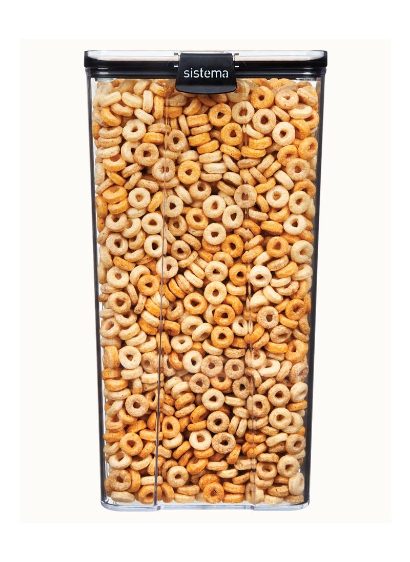 sistema - Sistema Tritan Ultra Square 4L, stackable container, comes with clear finish, durable and shatter proof. Is dishwasher safe and BPA Free. - Image 1