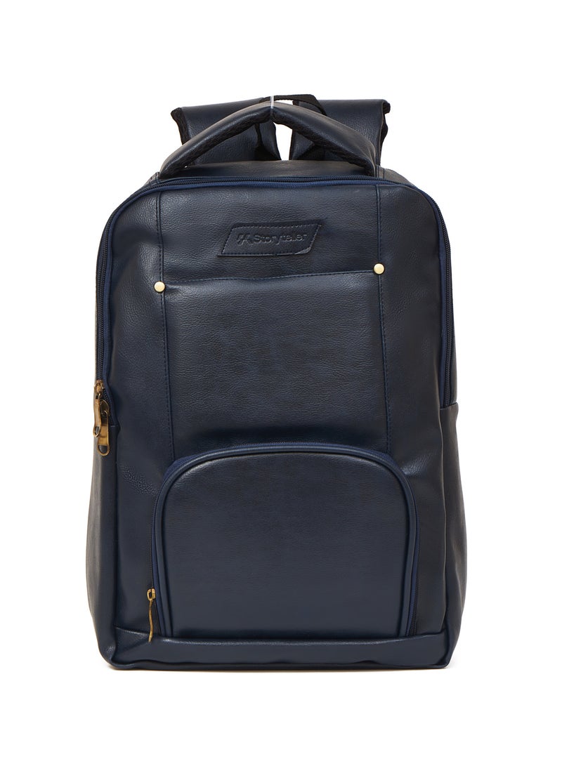 STORYTELLER Faux Genuine Vegan Leather Laptop Backpack |Premium Sleek Elegance and Modernity design - Image 1