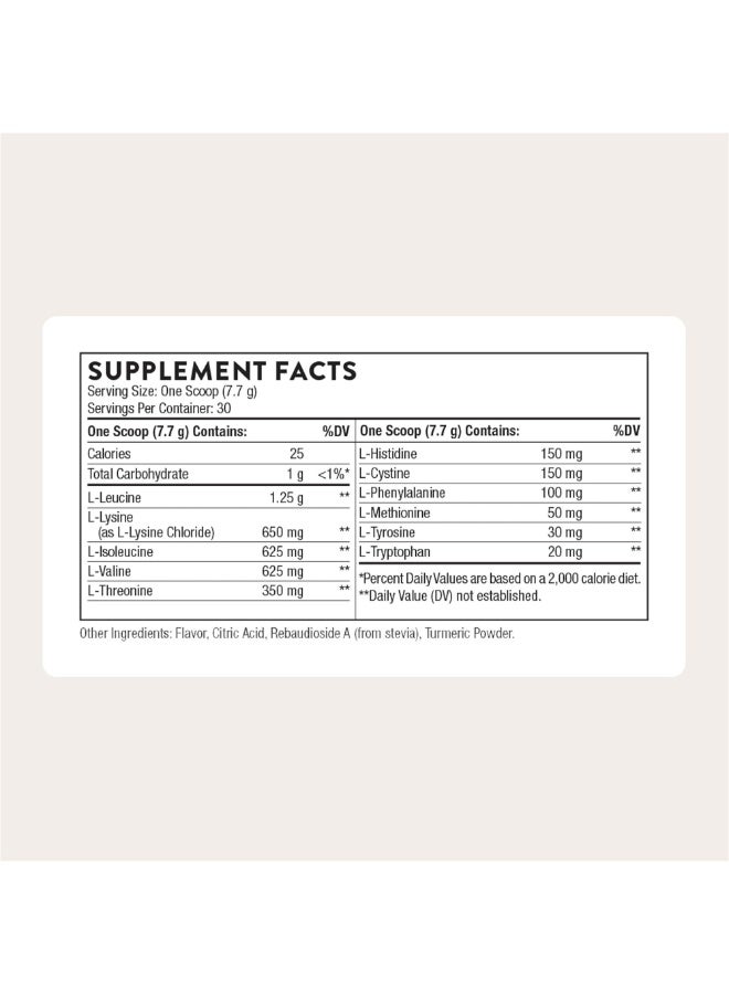 Thorne Amino Complex - Lemon Flavored Amino Acids - with other natural flavors - Dietary Supplement - Net wt 8.1 oz (231 g) - Image 2