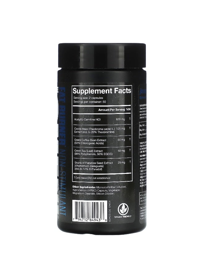 JNX Sports JNX Sports, The Omen, Fat Burner, Non-Stimulant, 100 Capsules  - Image 2