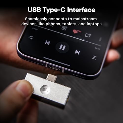 Linsoul Kiwi Ears Allegro Mini Portable IEM DAC, in Ear Monitor Amplifier, USB C to 3.5/4.4mm Output, with Custom Chip, High Resolution 32bit/384kHz, HiFi Earbuds Amp for Phone/PC - Image 4