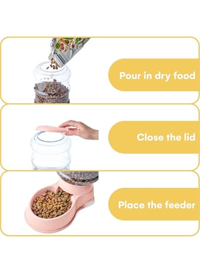 نوا ستور موزع مياه وطعام أوتوماتيكي للحيوانات الاليفة، سعة 3.8 و11.3 لتر، H20، خالي من مادة بيسفينول أ، للقطط والكلاب الصغيرة والكبيرة، يتضمن وعاء من نوا ستور - Image 2