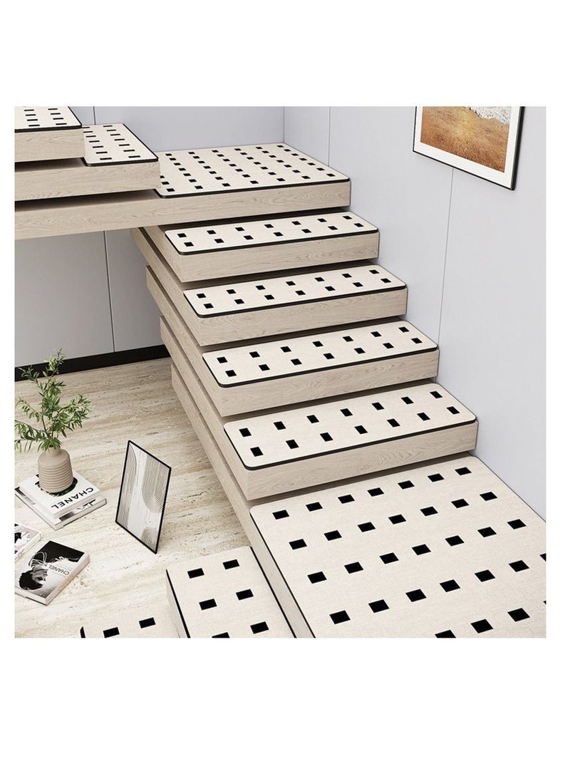 Arabest - 15 Pcs Non-Slip Stair Treads for Wooden Steps, Indoor Stair Treads Carpet Machine Washable Stair Runners Sound Insulation Stair Rugs with Rubber Backing for Pets Elders and Kids - Image 1