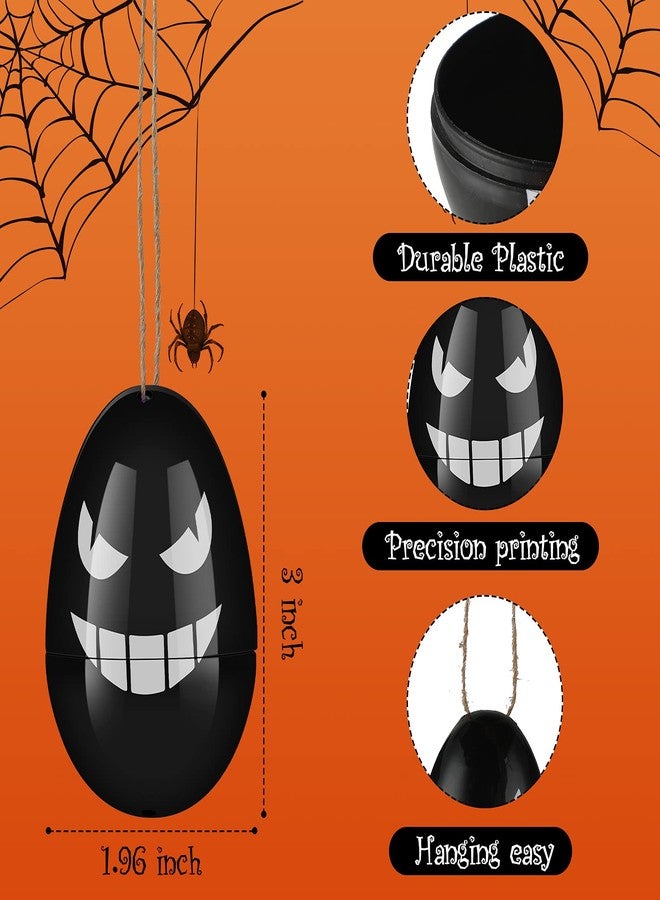 Zhanmai 72 Pieces Halloween Skull Eggs Halloween Easter Plastic Eggs Halloween Eggs Plastic Fillable Scavenger Hunt for Trick or Treating Candy Box Mini Halloween Eggs for Halloween Party Supplies - Image 3