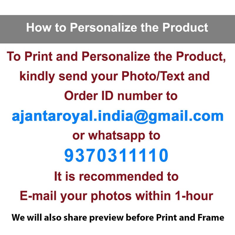 AJANTA ROYAL Personalized Romantic Couple Wooden Photo Frame STF19W White - Image 2