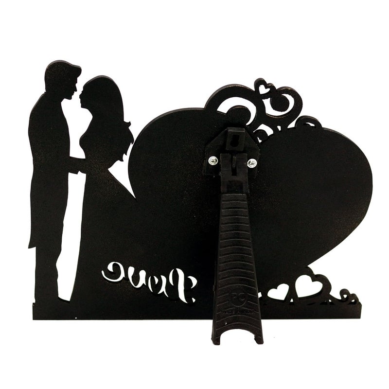 AJANTA ROYAL Personalized Romantic Couple Wooden Photo Frame STF19W White - Image 3