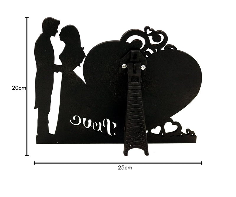 AJANTA ROYAL Personalized Romantic Couple Wooden Photo Frame STF19W White - Image 5