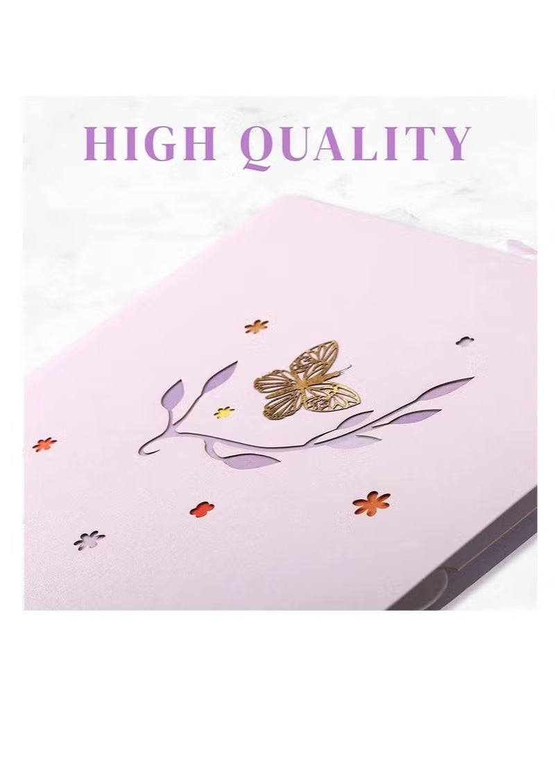 Greeting Card,3D Card, Pop Up Card, Romantic Theme Cards, Anniversary Cards for Wife Girlfriend Mother, Birthday Cards, Happy Holidays, Spring Card, Season's Greetings (Flying Butterfly) - Image 3