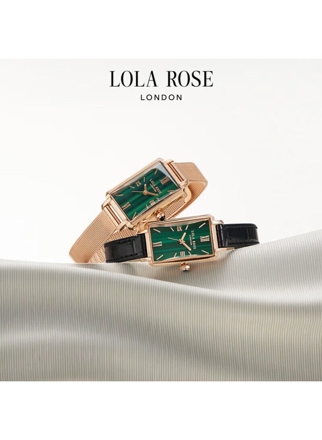 Lola Rose Slim Waist Small Green Watch For Women, Students, Versatile Birthday Gift, New Year Present For Girlfriend Or Wife - Image 3