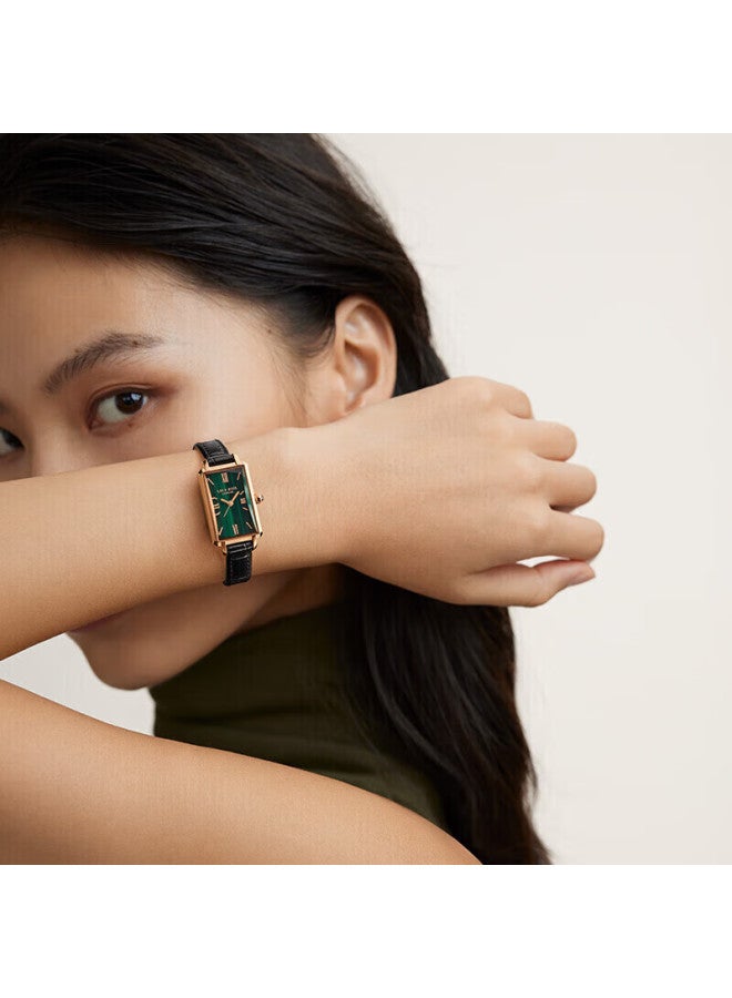 Lola Rose Slim Waist Small Green Watch For Women, Students, Versatile Birthday Gift, New Year Present For Girlfriend Or Wife - Image 1