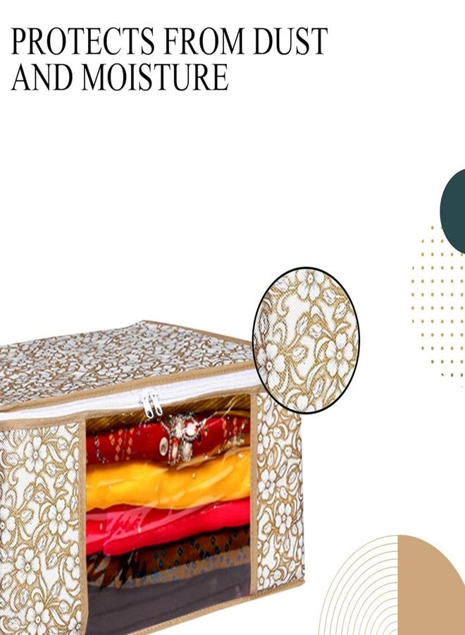 SHAPING FABRIC Garment Cover Non-Woven 90 GSM with Transparent Window & Double Metal Zipper – Pack of 4 | Dustproof Clothes Storage Bag for Sarees, Suits, Jackets, Shirts SBXLRL152493517524148524294 - Image 3