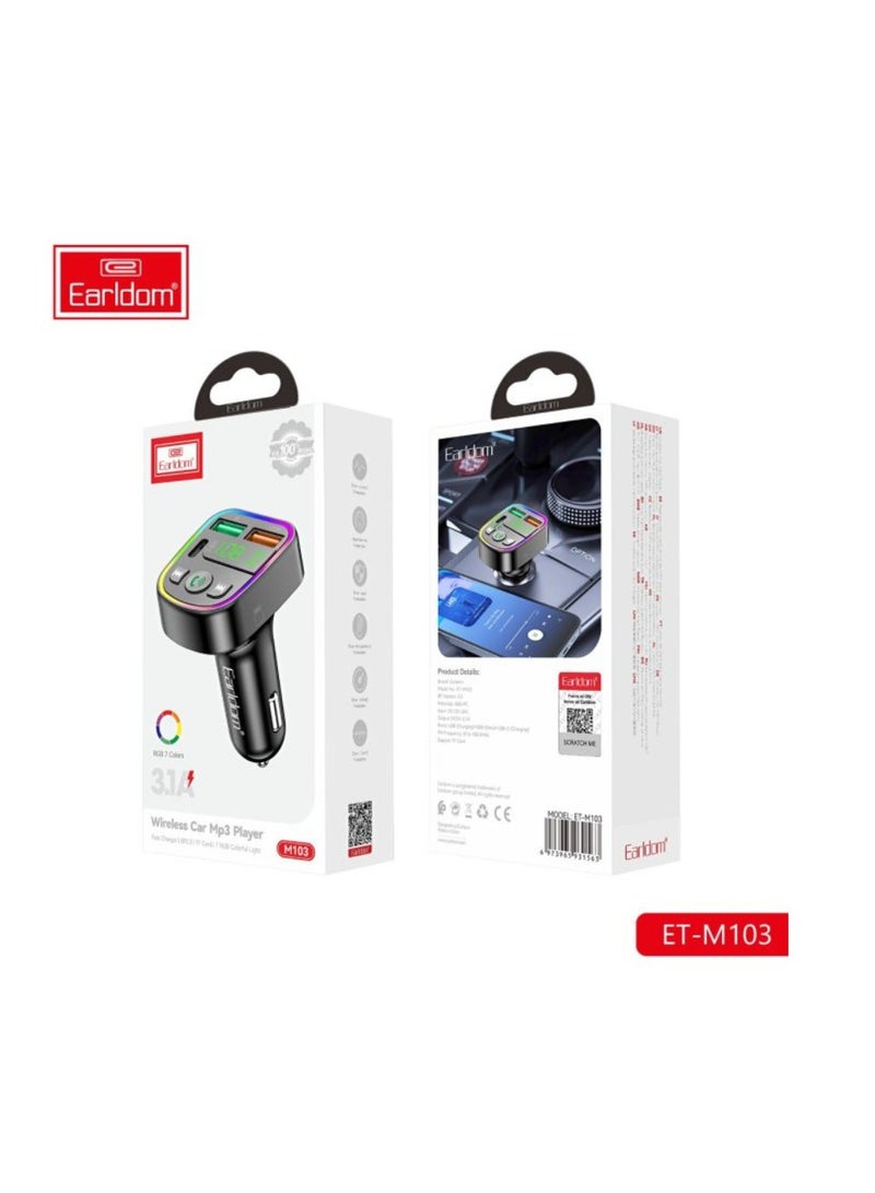 Earldom ET-M103 EARLDOM 3.1A WIRELESS CAR MP3 PLAYER