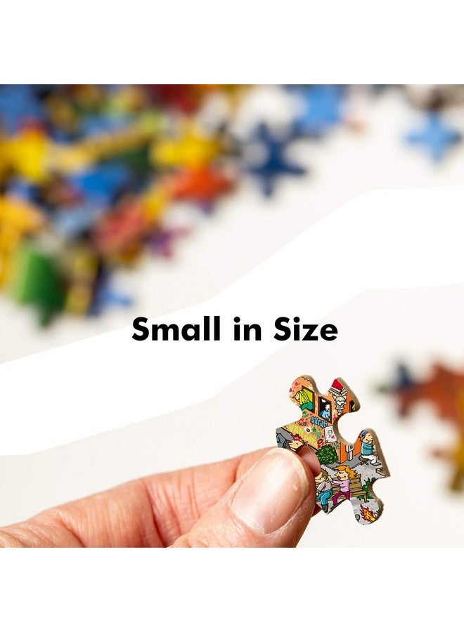 Webby City Life Illustration Wooden Jigsaw Puzzle, 252 Pieces- Multicolour - Image 4