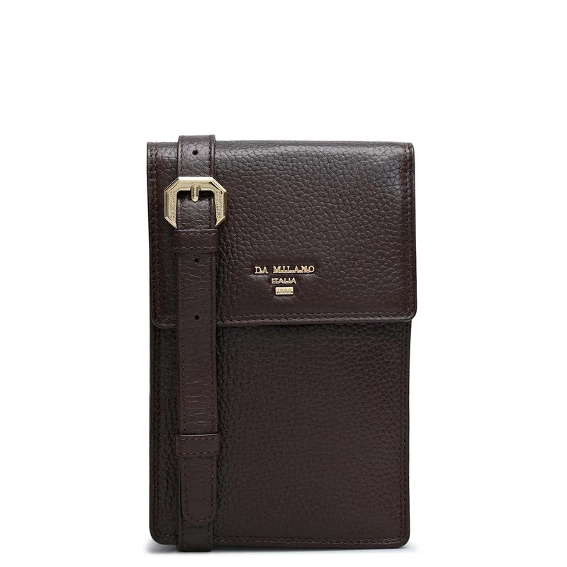 Wax Leather Passport Case - Chocolate