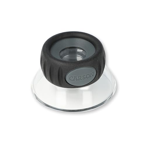 Carson LumiLoupe Plus 17.5X Power Stand Loupe Magnifier with Dual Lens Focusing System (LO-15), Black - Image 1