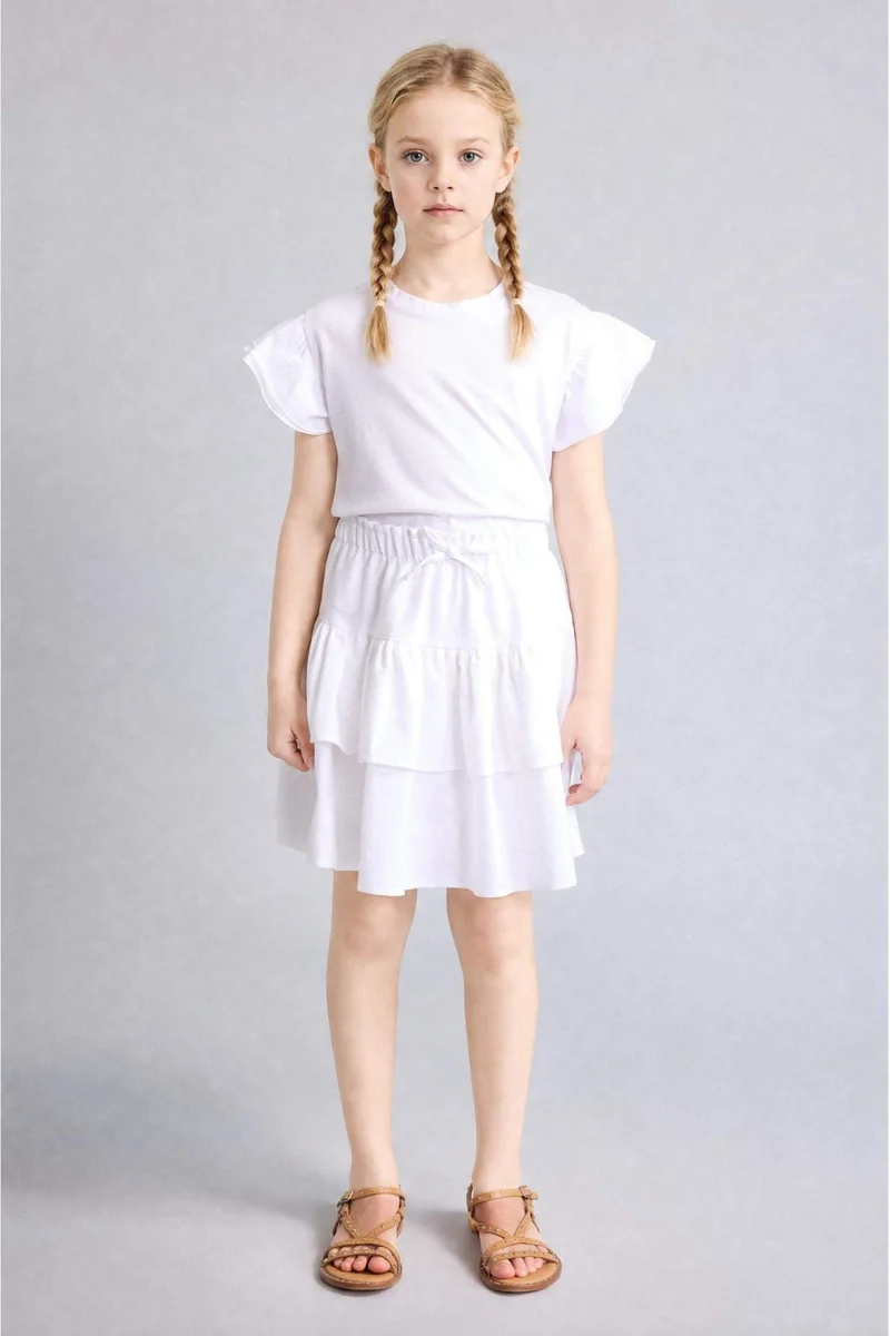 DeFacto Girl Linen Look Skirt